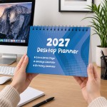 2027 Calendar Desktop Flipbook Calendar 16 Page Month To View