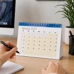 2027 Calendar Desktop Flipbook Calendar 16 Page Month To View