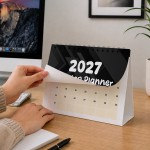 2027 Desktop Calendar Black Freestanding Desk Planner 16 Pages 2027 Desktop Calendar Black Freestanding Desk Planner 16 Pages