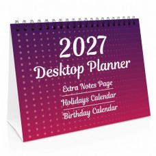 2027 Desk Calendar & Year Planner 16 Pages Flipbook Office Desk 