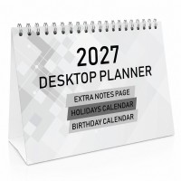 2027 Desktop Calendar Planner 16 Page Desk Calender For Office