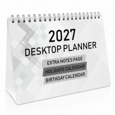 2027 Desktop Calendar Planner 16 Page Desk Calender For Office