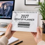 2027 Desktop Calendar Planner 16 Page Desk Calender For Office 2027 Desktop Calendar Planner 16 Page Desk Calender For Office