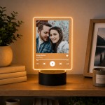 Personalised Plaque Photo LED Custom Song Gift For Him Her