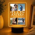 Personalised Dad Fathers Day Photo Gifts 16 Colours Plaque