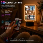 Personalised Dad Fathers Day Photo Gifts 16 Colours Plaque