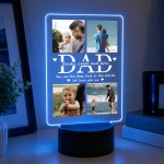 Personalised Dad Fathers Day Photo Gifts 16 Colours Plaque