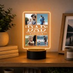 Personalised Dad Fathers Day Photo Gifts 16 Colours Plaque