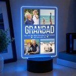 Personalised Grandad Photo Gift 16 Colours Night Light Plaque Personalised Grandad Photo Gift 16 Colours Night Light Plaque