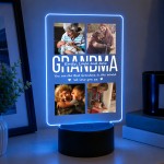 Personalised Grandma Photo Gift 16 Colours Night Light Plaque Personalised Grandma Photo Gift 16 Colours Night Light Plaque
