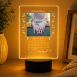 Personalised Engagement Gift Photo LED Light For Women Men