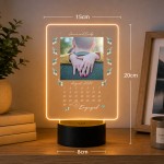 Personalised Engagement Gift Photo LED Light For Women Men