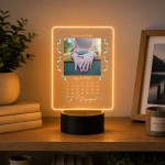 Personalised Engagement Gift Photo LED Light For Women Men