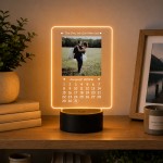 Personalised Wedding Photo LED Light Calendar Anniversary