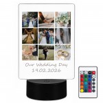 Personalised Wedding Anniversary Photo LED Light Lamp Custom Personalised Wedding Anniversary Photo LED Light Lamp Custom