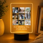 Personalised Wedding Anniversary Photo LED Light Lamp Custom Personalised Wedding Anniversary Photo LED Light Lamp Custom