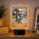 Personalised Wedding Anniversary Photo LED Light Lamp Custom Personalised Wedding Anniversary Photo LED Light Lamp Custom