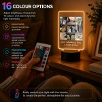 Personalised Wedding Anniversary Photo LED Light Lamp Custom Personalised Wedding Anniversary Photo LED Light Lamp Custom
