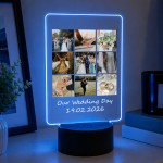 Personalised Wedding Anniversary Photo LED Light Lamp Custom Personalised Wedding Anniversary Photo LED Light Lamp Custom