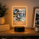 Personalised Wedding Anniversary Photo LED Light Lamp Custom Personalised Wedding Anniversary Photo LED Light Lamp Custom