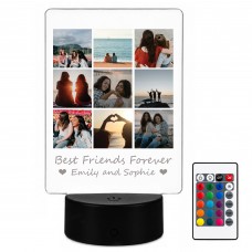 Personalised Best Friend LED Night Light Lamp Friendship Gift