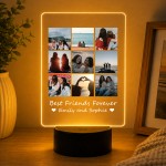 Personalised Best Friend LED Night Light Lamp Friendship Gift