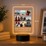 Personalised Best Friend LED Night Light Lamp Friendship Gift