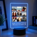 Personalised Best Friend LED Night Light Lamp Friendship Gift