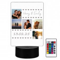 Personalised LED Photo Plaque Gifts For Him Her Women Men