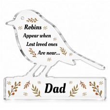 Dad Memorial Ornament Robin Appear When Lost Loved Ones Are Near
