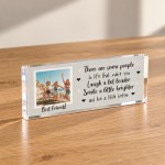 Personalised Best Friend Photo Plaque Friendship Keepsake