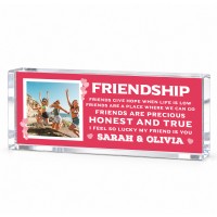 Personalised Best Friend Gift With Photo Friendship Plaque