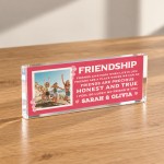 Personalised Best Friend Gift With Photo Friendship Plaque