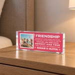 Personalised Best Friend Gift With Photo Friendship Plaque