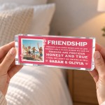 Personalised Best Friend Gift With Photo Friendship Plaque