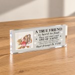 Best Friend Birthday Gift for Her Personalised Photo Keepsake