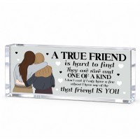 Best Friend Gift for Her Friendship Acrylic Plaque Bestie Gift