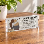 Best Friend Gift for Her Friendship Acrylic Plaque Bestie Gift Best Friend Gift for Her Friendship Acrylic Plaque Bestie Gift