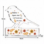Robin Memorial Gift Acrylic Remembrance Plaque Bereavement Robin Memorial Gift Acrylic Remembrance Plaque Bereavement
