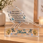 Personalised Robin Memorial Gift Acrylic Remembrance Plaque Personalised Robin Memorial Gift Acrylic Remembrance Plaque