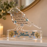 Personalised Robin Memorial Gift Acrylic Remembrance Plaque Personalised Robin Memorial Gift Acrylic Remembrance Plaque