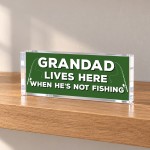 Grandad Fishing Gift Acrylic Plaque Funny Christmas Birthday Grandad Fishing Gift Acrylic Plaque Funny Christmas Birthday
