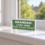 Grandad Fishing Gift Acrylic Plaque Funny Christmas Birthday Grandad Fishing Gift Acrylic Plaque Funny Christmas Birthday