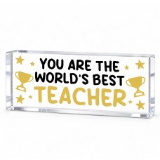 Best Teacher Gift Acrylic Plaque,Thank You Teacher Keepsake