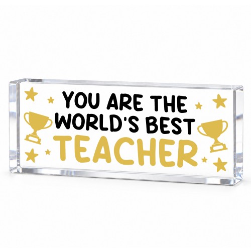 Best Teacher Gift Acrylic Plaque,Thank You Teacher Keepsake