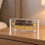 Best Teacher Gift Acrylic Plaque,Thank You Teacher Keepsake