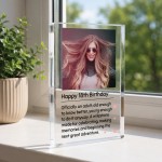 Personalised 18th Birthday Gift for Her Acrylic Block Personalised 18th Birthday Gift for Her Acrylic Block