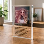 Personalised 1st Birthday Photo Gift for Baby Acrylic Keepsake Personalised 1st Birthday Photo Gift for Baby Acrylic Keepsake