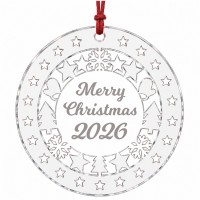 2026 Christmas Tree Decoration Bauble Hanging Xmas Baubles