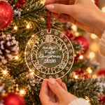 Personalised Babys First Christmas 2026 Bauble Acrylic Christmas Personalised Babys First Christmas 2026 Bauble Acrylic Christmas